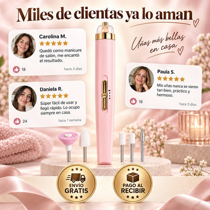Pulidor de Uñas Eléctrico Recargable para Manicure y Pedicure